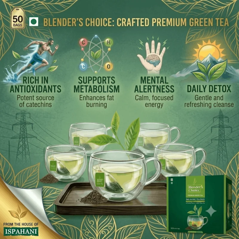 Ispahani Plain Green Tea (Tea-bag)